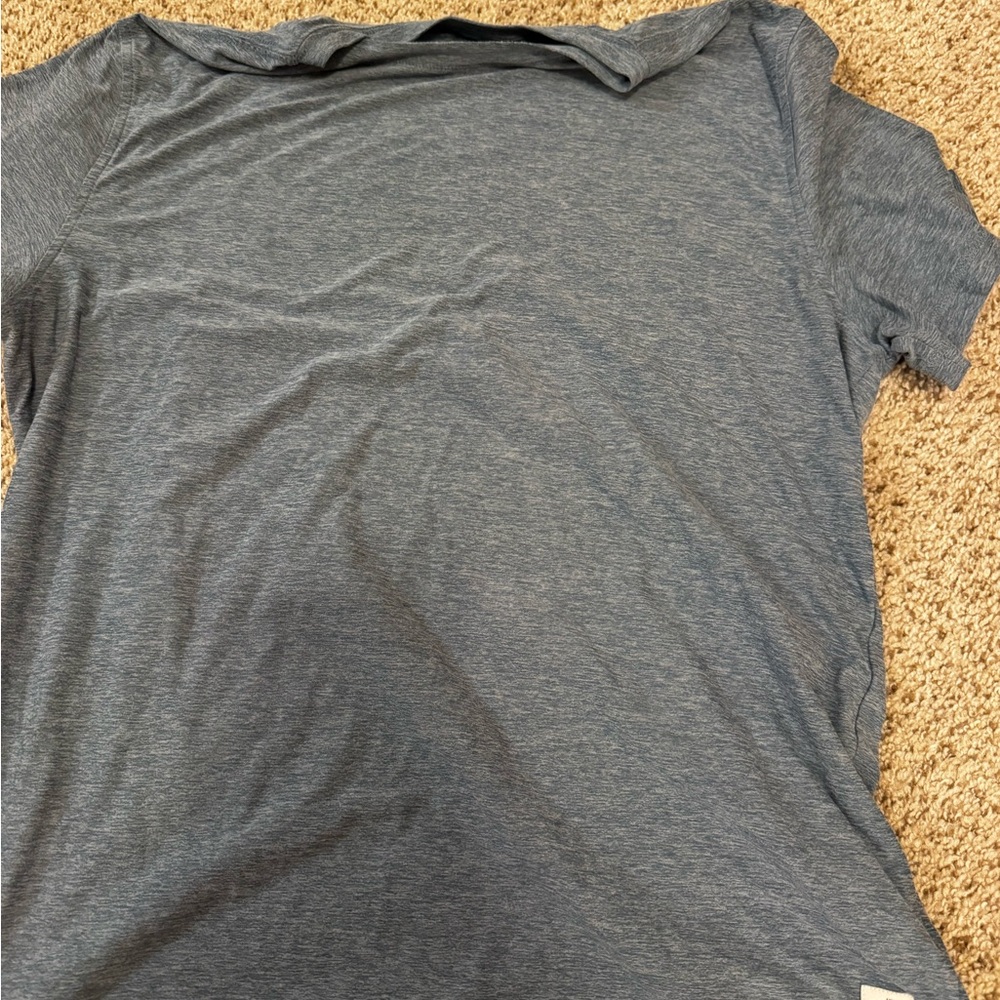 Vuori Heathered Blue Tee